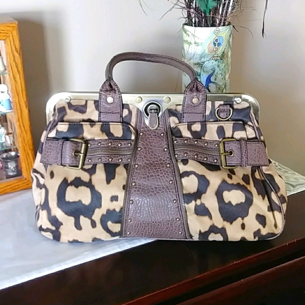 Large Jessica Simpson Animal Print Bag